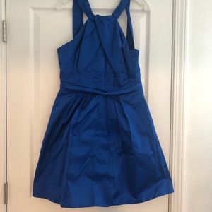 Adorable horizon blue David’s bridal dress